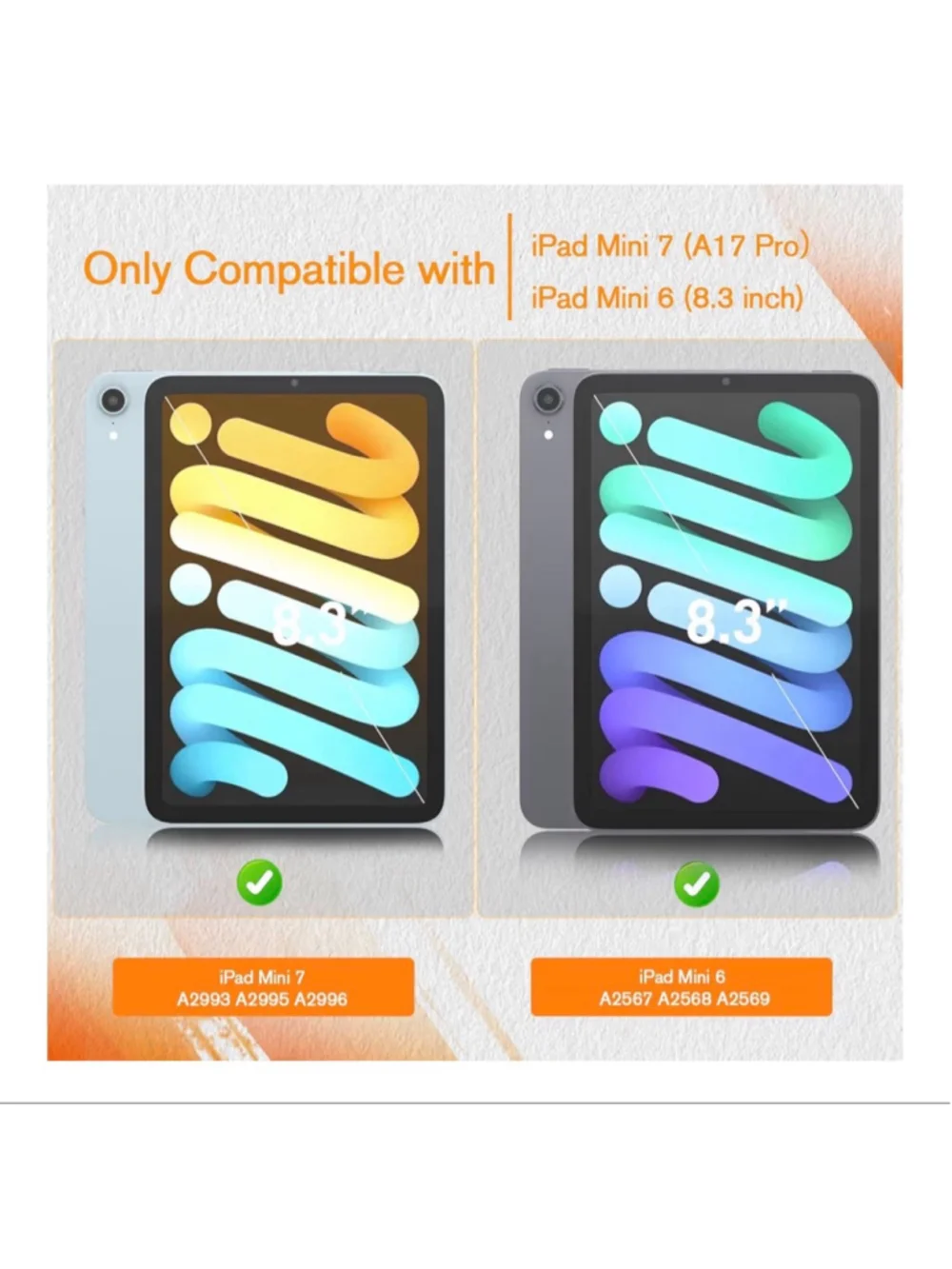 NEW KCT 2 Pk Paperfeel Screen Protector Compatible iPad Mini 7 (A17 Pro) iPad7th